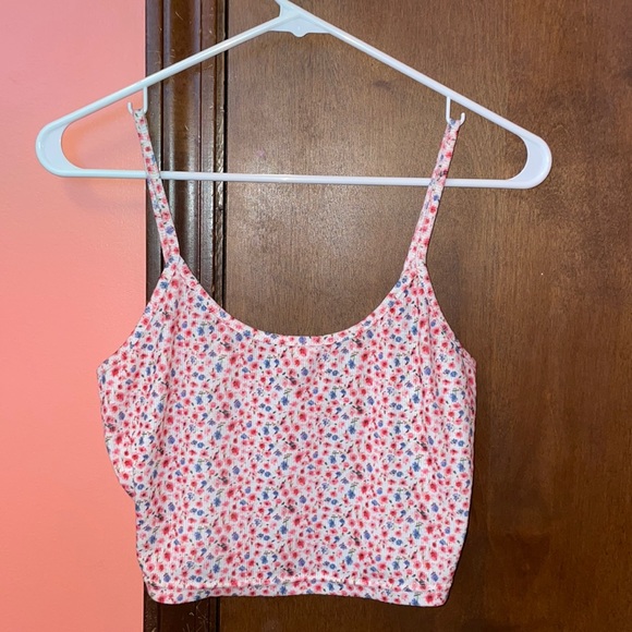 SHEIN Floral Print Cropped Tank Top - Picture 1 of 3